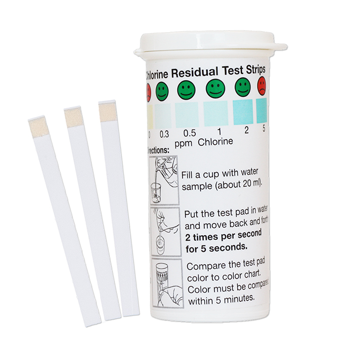 5 In 1 Test Strips Color Chart